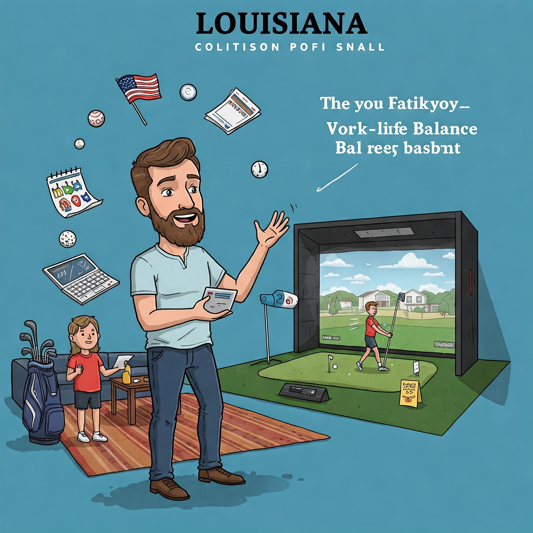 Golf Simulator for Busy Louisiana Life