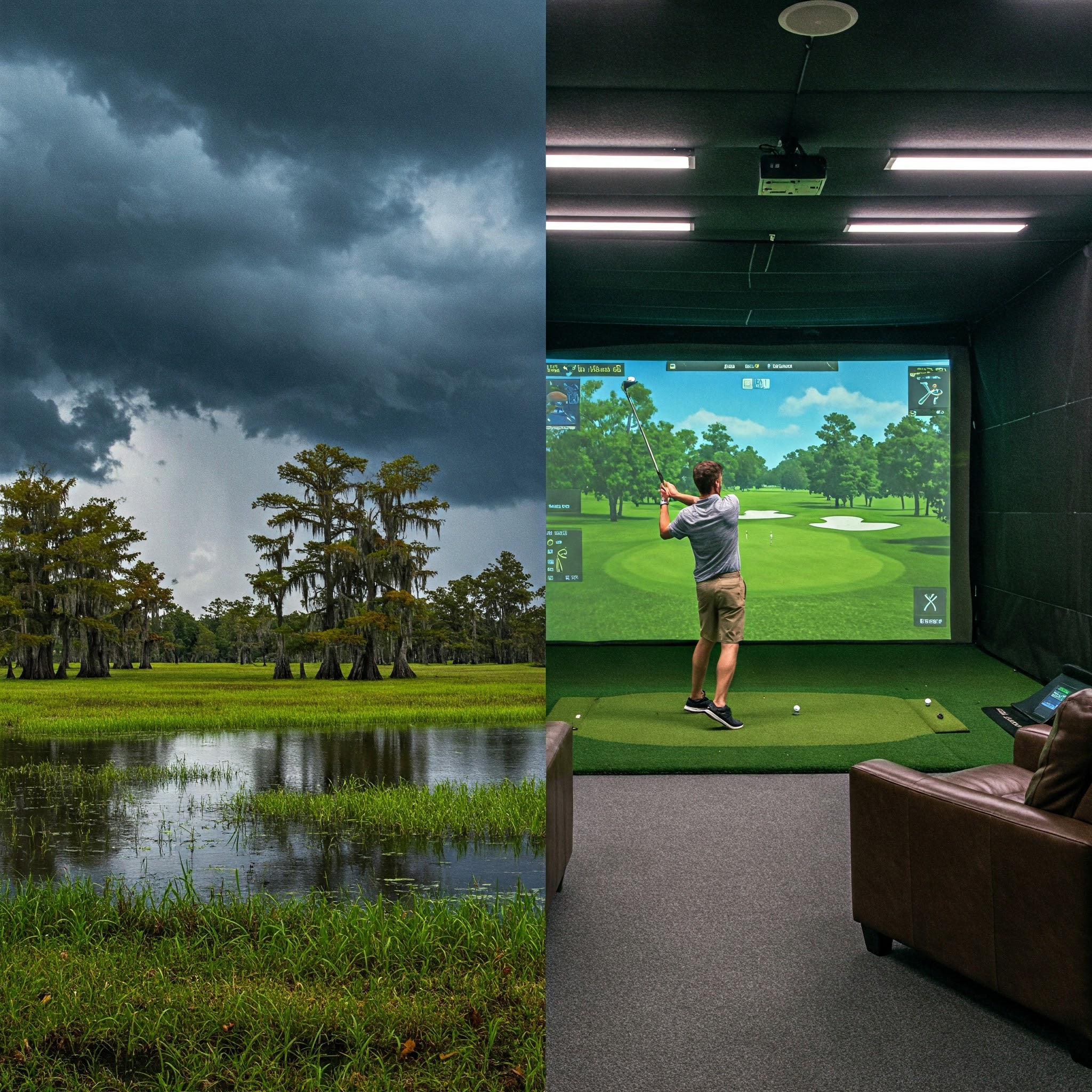 Indoor Golf vs. Louisiana Weather